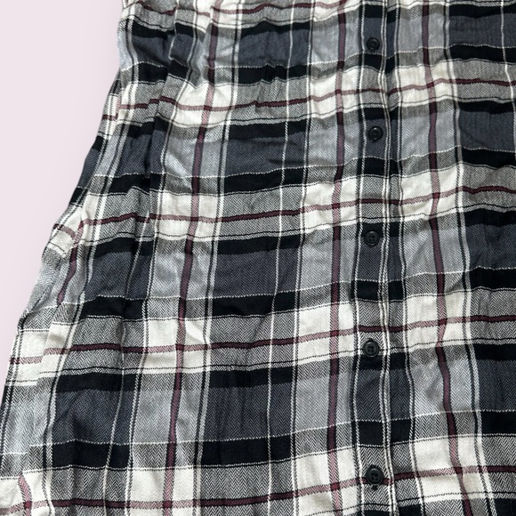 Women’s Cupcakes & Cashmere Plaid Tunic Length Tank Top Blouse Size Medium - Picture 6 of 8